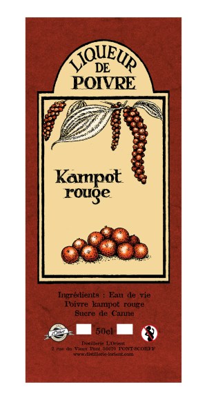 Liqueur  Kampot rouge - Cambodge